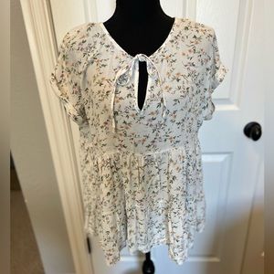 American Eagle floral babydoll top
